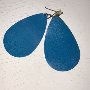 Nickel and Suede Leather Earrings